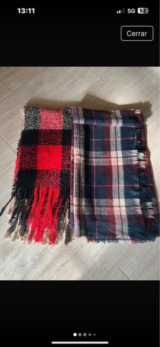 Lote de 9 pañuelos y echarpes