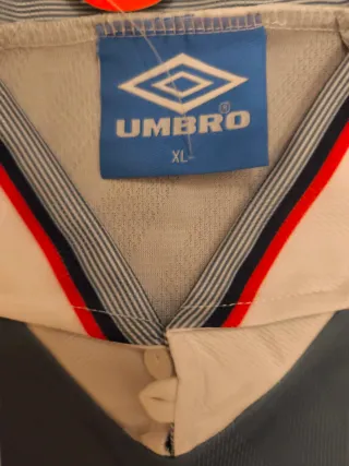 Camiseta Inglaterra 2ª Equipación 1996 Umbro