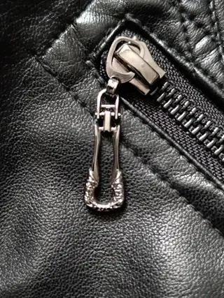 Cazadora Biker Polipiel Mujer Negra