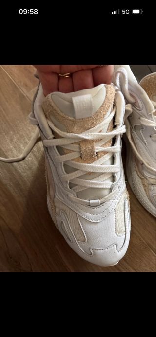 Scarpe Puma donna RSX beige/bianche