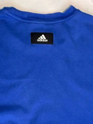 Camiseta Adidas Azul Talla M - Logo Grande Pecho -