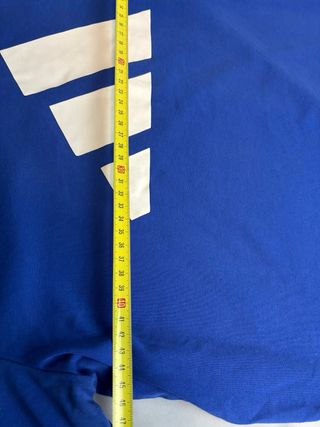 Camiseta Adidas Azul Talla M - Logo Grande Pecho -
