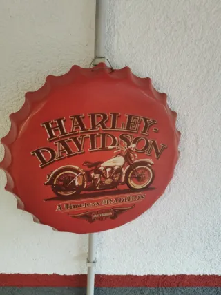 Chapa Decorativa Vintage De Harley Davidson