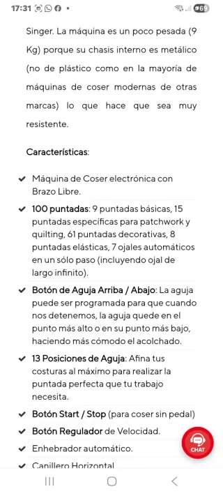 Máquina de coser Singer Patchwork