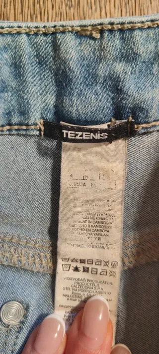 Jeans skinny lavaggio chiaro da ragazza Tezenis