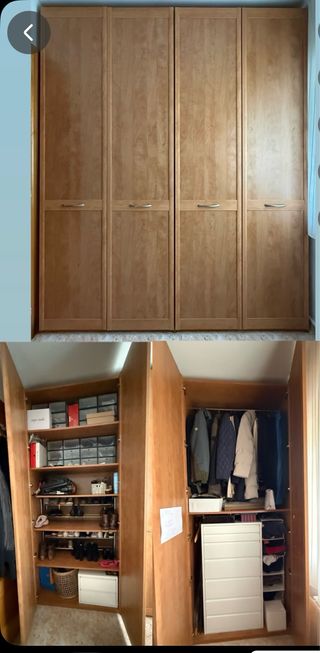 Armario 4 puertas madera