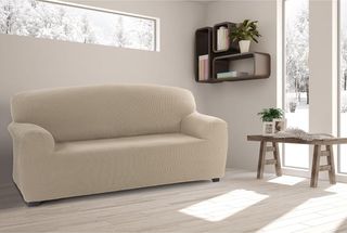 Funda Elástica Sofá 3 Plazas Beige