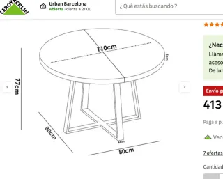 Tavolo da pranzo estensibile in legno massello seminuovo