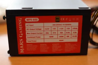 Fonte Alimentación Mars Gaming MPII 650W