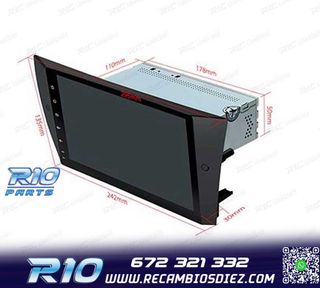 RADIO GPS ANDROID 14 BMW E90 E91 E92 E93 PANTALLA 9" TACTIL