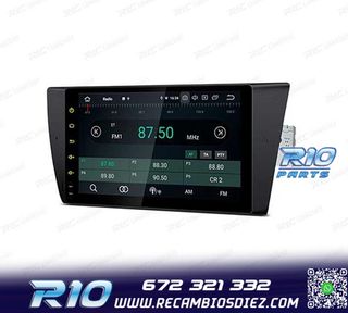 RADIO GPS ANDROID 14 BMW E90 E91 E92 E93 PANTALLA 9" TACTIL