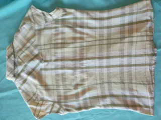 Camisa Tex Beige y Verde