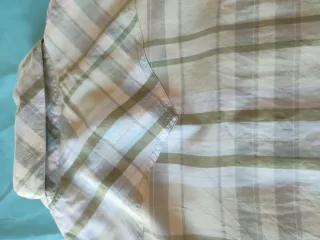 Camisa Tex Beige y Verde