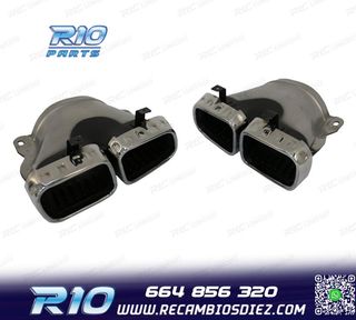 COLAS DE ESCAPE MERCEDES GLE W167 19- LOOK AMG GLE63 CROMO