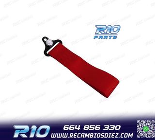 CINTA DE REMOLQUE ROJA EN TELA