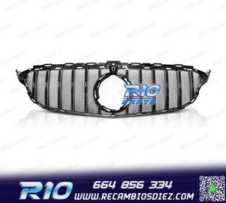 PARRILLA MERCEDES W205 18-21 LOOK SPORT NEGRO BRILLO