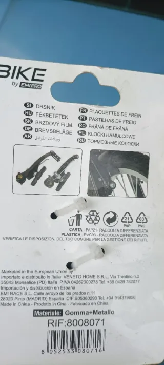 Pattini Freno cantilever