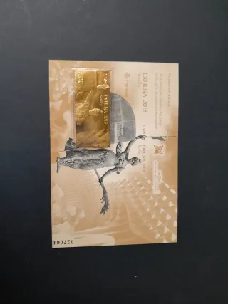 Prueba de artista, de Correos. Año completo 2018.