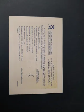 Prueba de artista, de Correos. Año completo 2018.