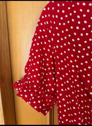 Vestido Zara rojo lunares