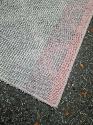 Tappeto bagno cm 40x110 rosa e grigio