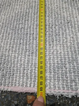 Tappeto bagno cm 40x110 rosa e grigio