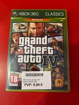 Grand Theft Auto IV Xbox 360 Classics