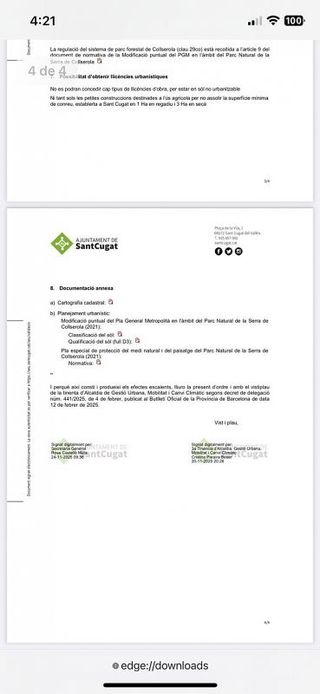 Terreno en venta en La Floresta - Les Planes en Sant Cugat del Vallès