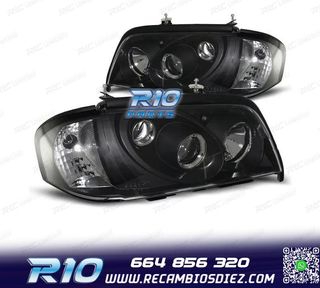 FAROS + INTERMITENTE MERCEDES CLASE C W202 93-00 FONDO NEGRO