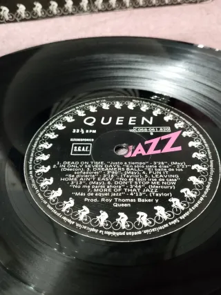 QUEEN jazz 1978 LP vinilo EMI ed. Española