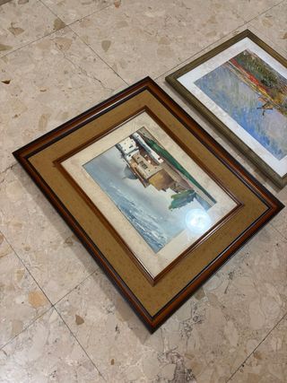 Marcos de cuadros madera y cristal