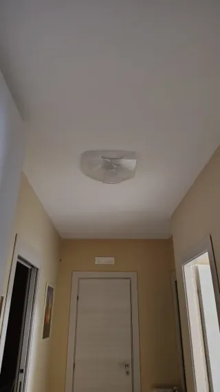 Plafoniera soffitto vetro satinato