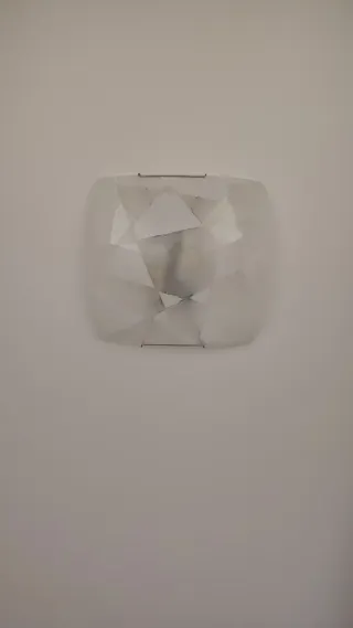 Plafoniera soffitto vetro satinato