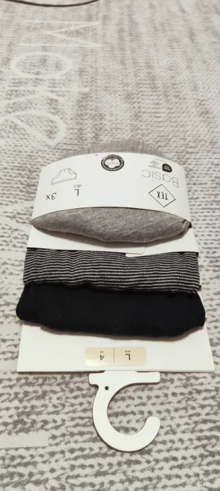 Pack 3 Calzoncillos BÁSICOS Talla L Slip