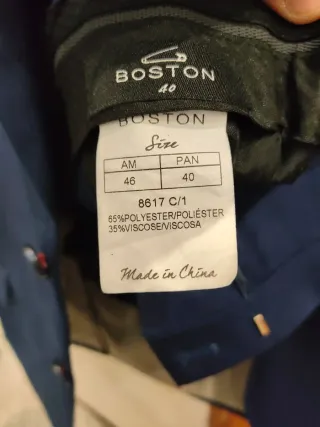 Traje de hombre azul