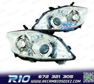 FAROS TOYOTA AURIS 10-13 FONDO CROMO