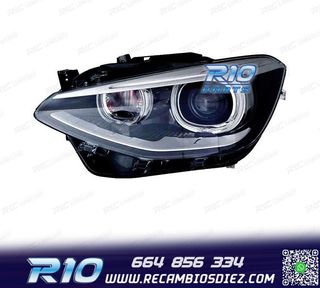 FARO IZQ XENON BMW F20 F21 10-14 LED FONDO NEGRO
