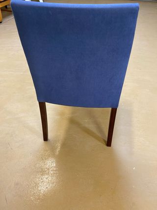 2 Sillas Tapizadas Azul Marino