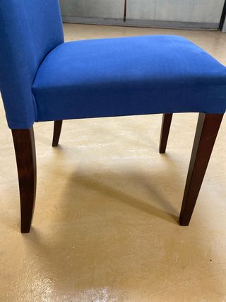 2 Sillas Tapizadas Azul Marino