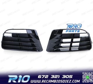 REJILLAS VOLKSWAGEN VW GOLF 6 08-12 LOOK R20 NEGRO BRILLO