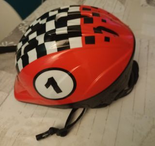 Casco infantil bici rojo No1