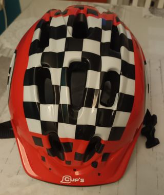 Casco infantil bici rojo No1