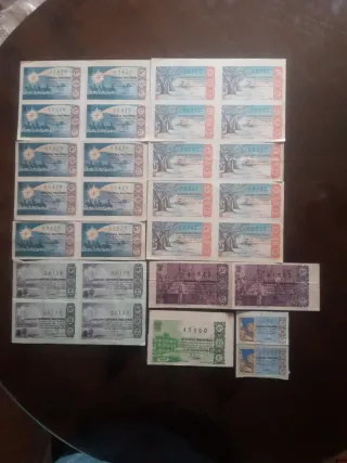 Lotería Nacional - Billetes Varios