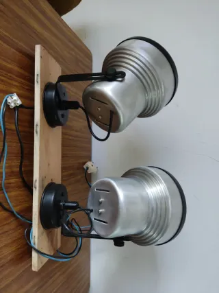 Aplique pared industrial años 70