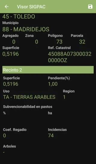 Tierra de regadío Huerta