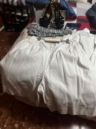 Traje Fallero Completo Azul y Blanco.