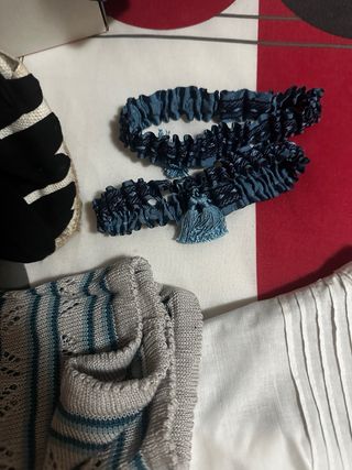 Traje Fallero Completo Azul y Blanco.