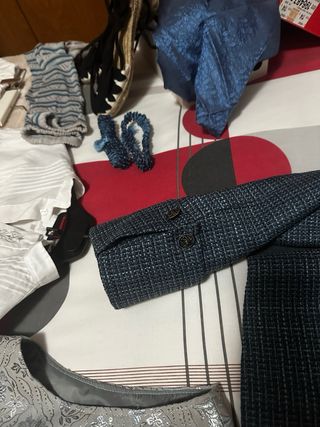 Traje Fallero Completo Azul y Blanco.