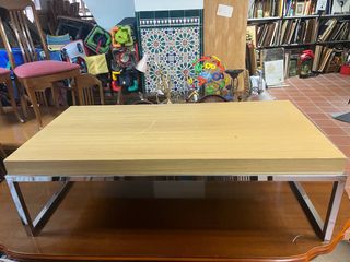 Mesa de centro madera y metal