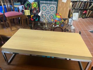 Mesa de centro madera y metal